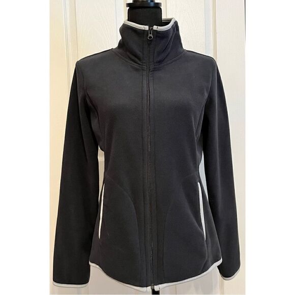 Old Navy Zip Up Fleece Jacket, Dark Gray SZ M - Picture 1 of 5